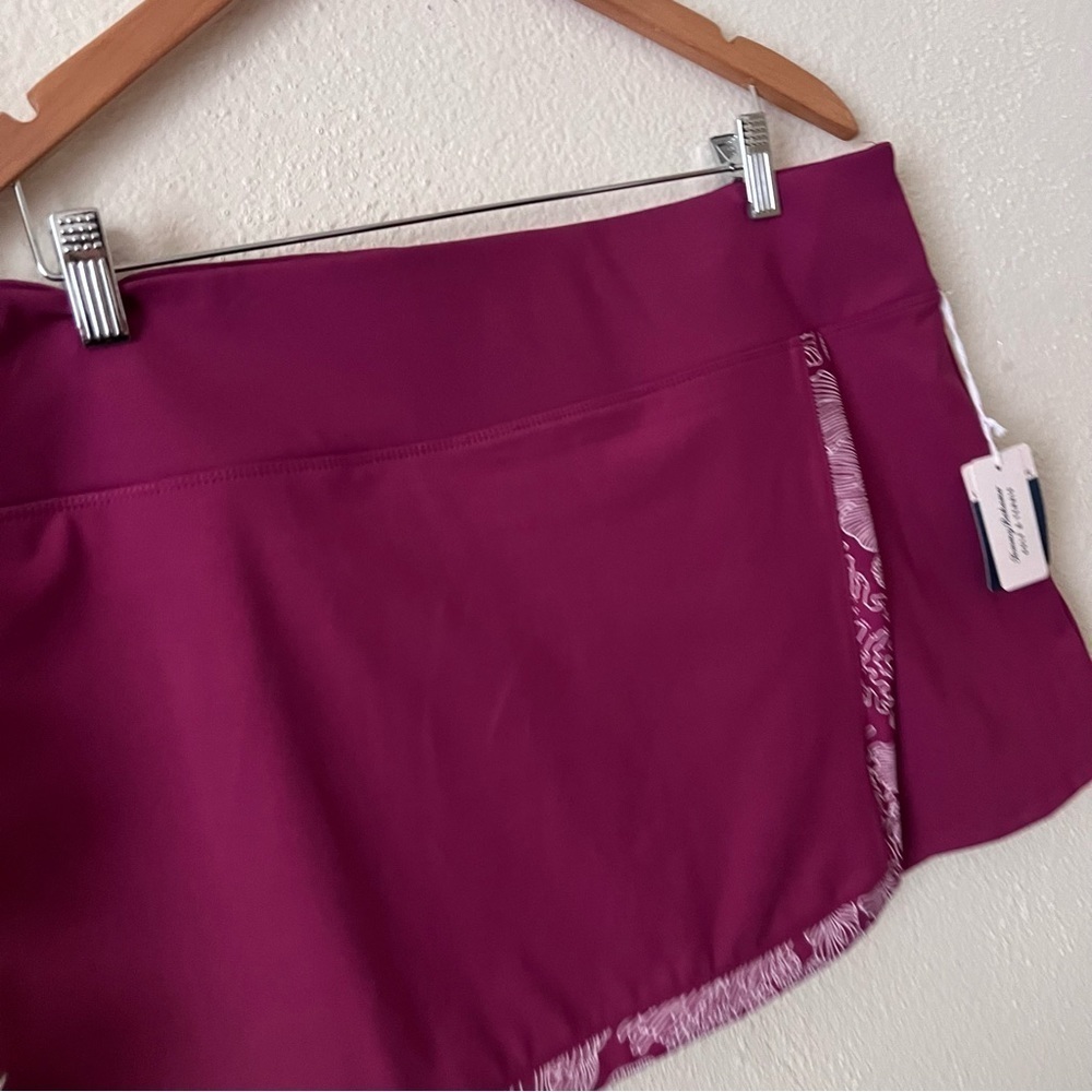 Tommy Bahama Dark Pink UPF 50 Golf Tennis Active Golf Skort Skirt - Picture 9 of 11